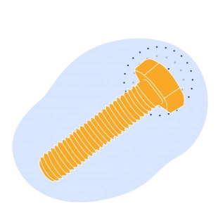 Болт шестигранный с фланцем 30ХГСА М20x200 мм DIN 6921