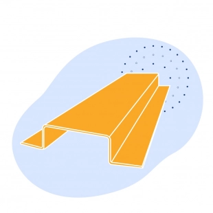 Корытный профиль стальной 50х50х16х1.2 мм Ст3пс ГОСТ 8283-93