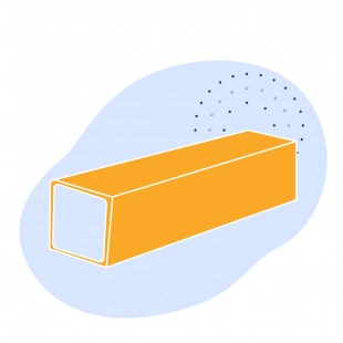 Оцинкованная квадратная труба 30х30х0.8 мм ст10 ГОСТ 8639-82