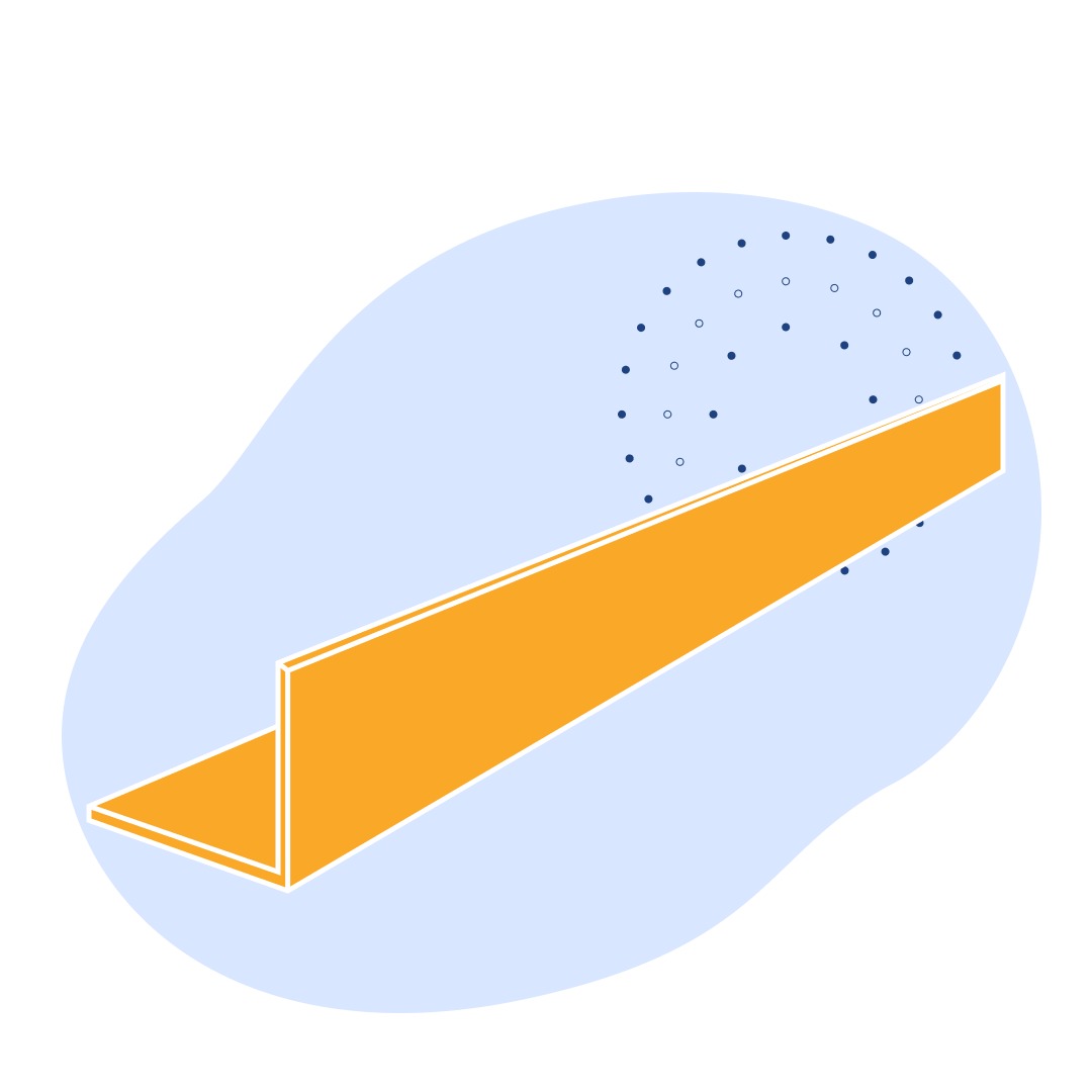 Уголок алюминиевый косоугольный фитинговый 90х30х7 мм К48-2 ГОСТ 13618-97