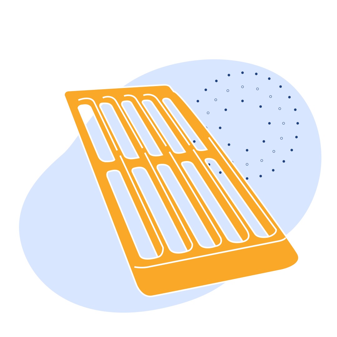 Чугунный колосник 350 мм СЧ18