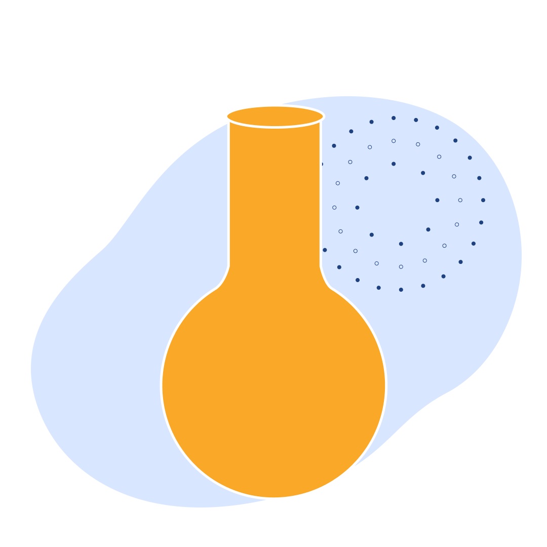 Колба лабораторная (круглодонная: исполнение 1 - со шлифом) ТС (ГОСТ 25336-82) К К-1 стекло ТС 100 мл 64 мм