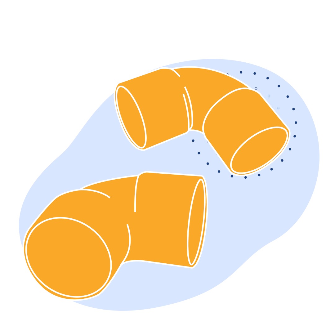 Отвод медный под прессовку 90° 35 мм М2р ГОСТ Р 52948-2008
