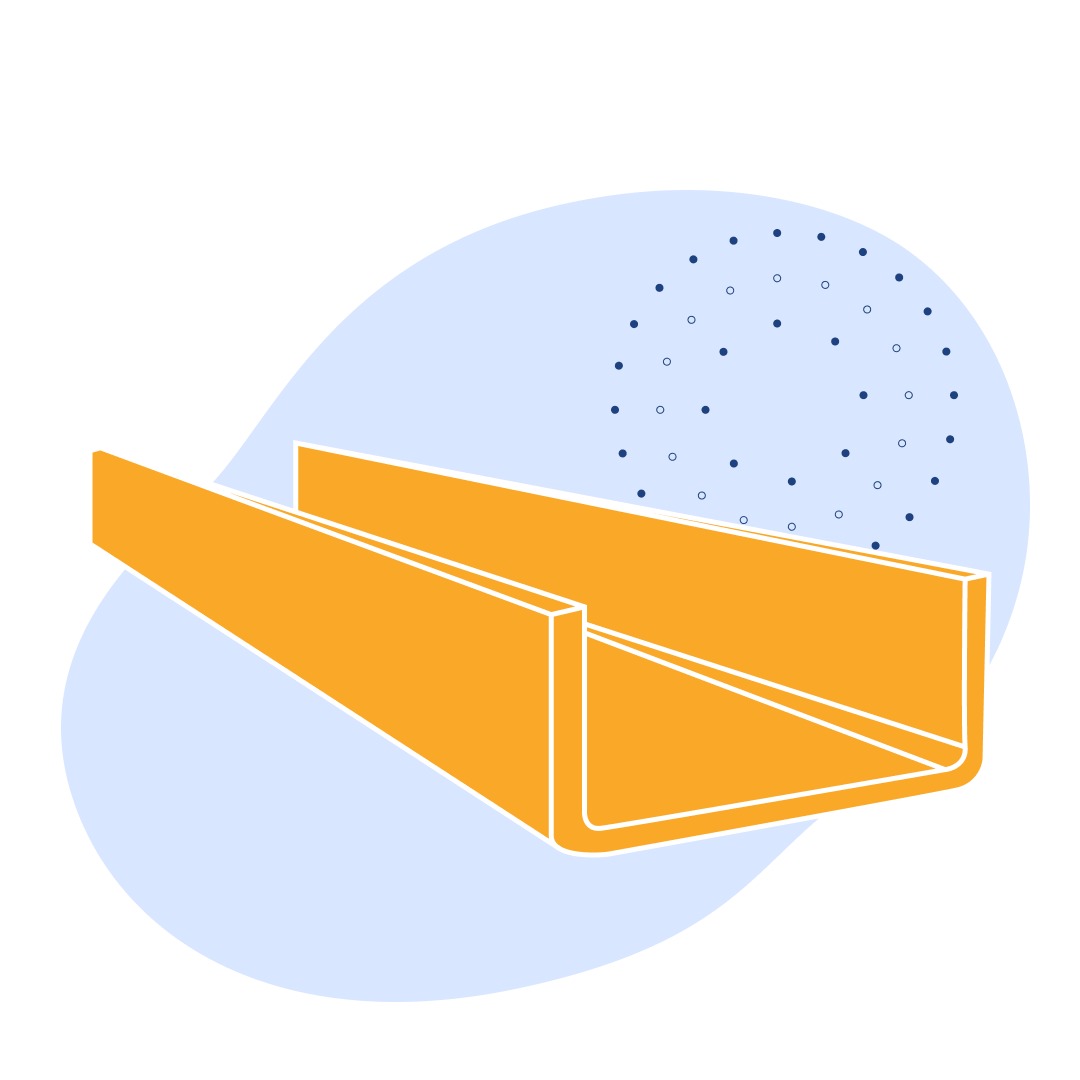 Швеллер стальной гнутый неравнополочный 100х80х4 мм Ст3сп ГОСТ 8281-80