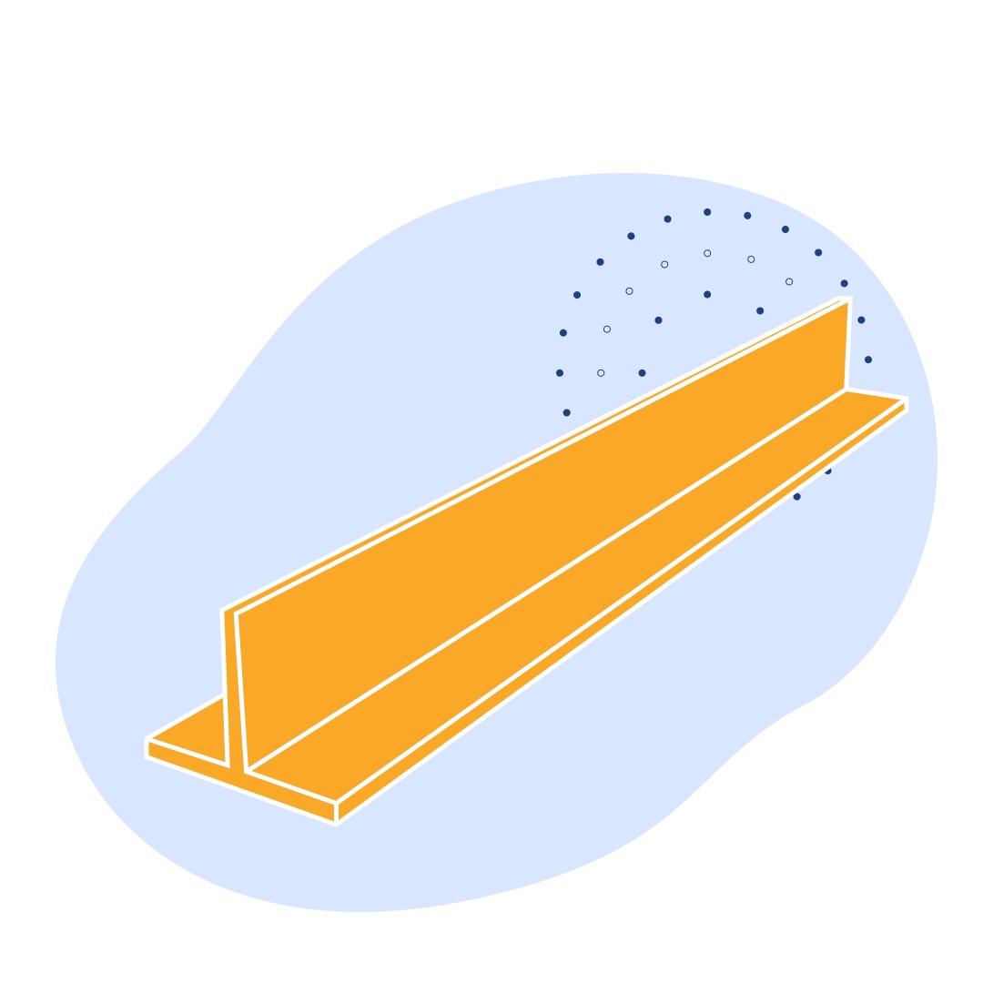 Алюминиевый профиль Т-образный 155x210x95x10 мм ВД17 ГОСТ 29296-92