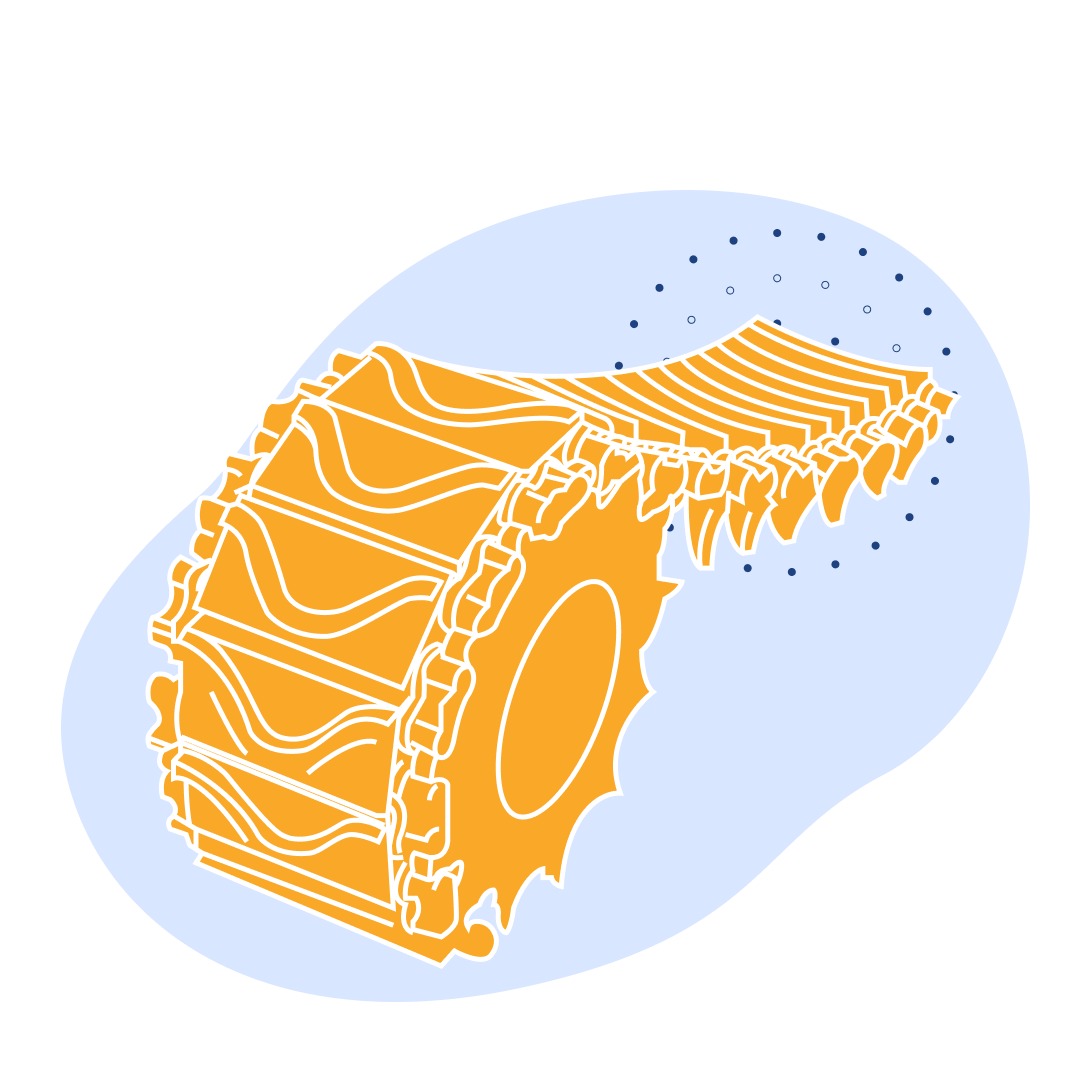 Металлический трак МТЛБ 234101 9 кг