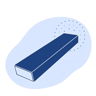 Оцинкованная прямоугольная труба 50х35х1.5 мм ст10 ГОСТ 8645-68