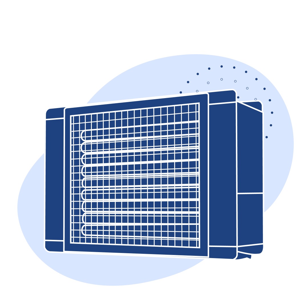 Электрокалорифер 455x610x745 мм 40 кВт 4000 м3/час