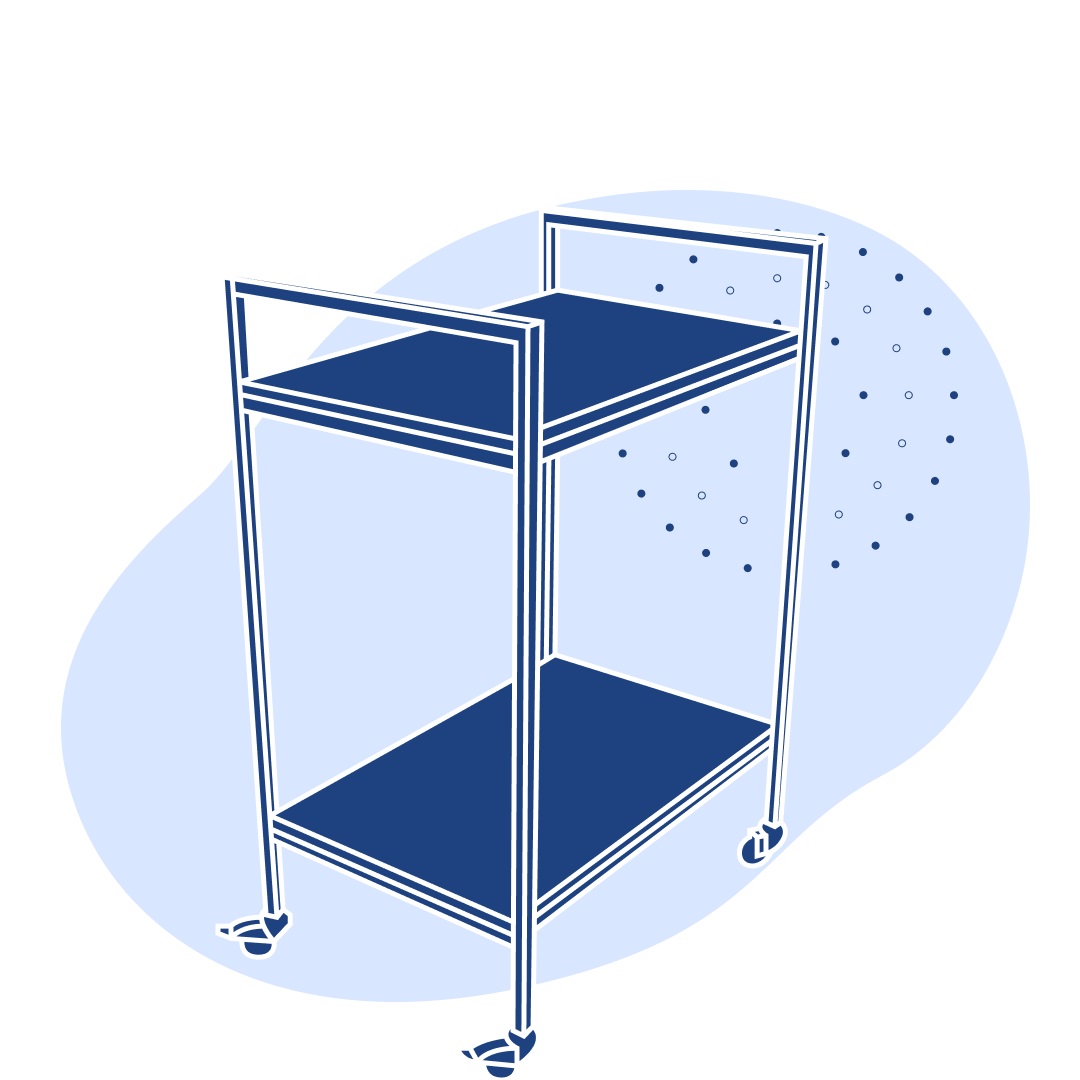 Стол-приставка 500 СПрТ п Квадро Trespa 500х600х900 мм