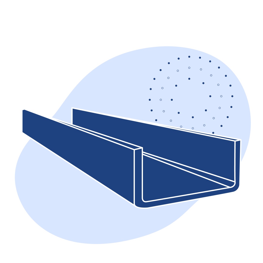 Швеллер стальной гнутый неравнополочный 100х80х4 мм Ст3сп ГОСТ 8281-80