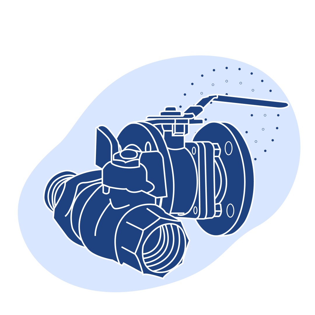 Титановый кран шаровой проходной фланцевый ДУ 150 мм РУ 25 кгс/см2 ГОСТ 9702-87